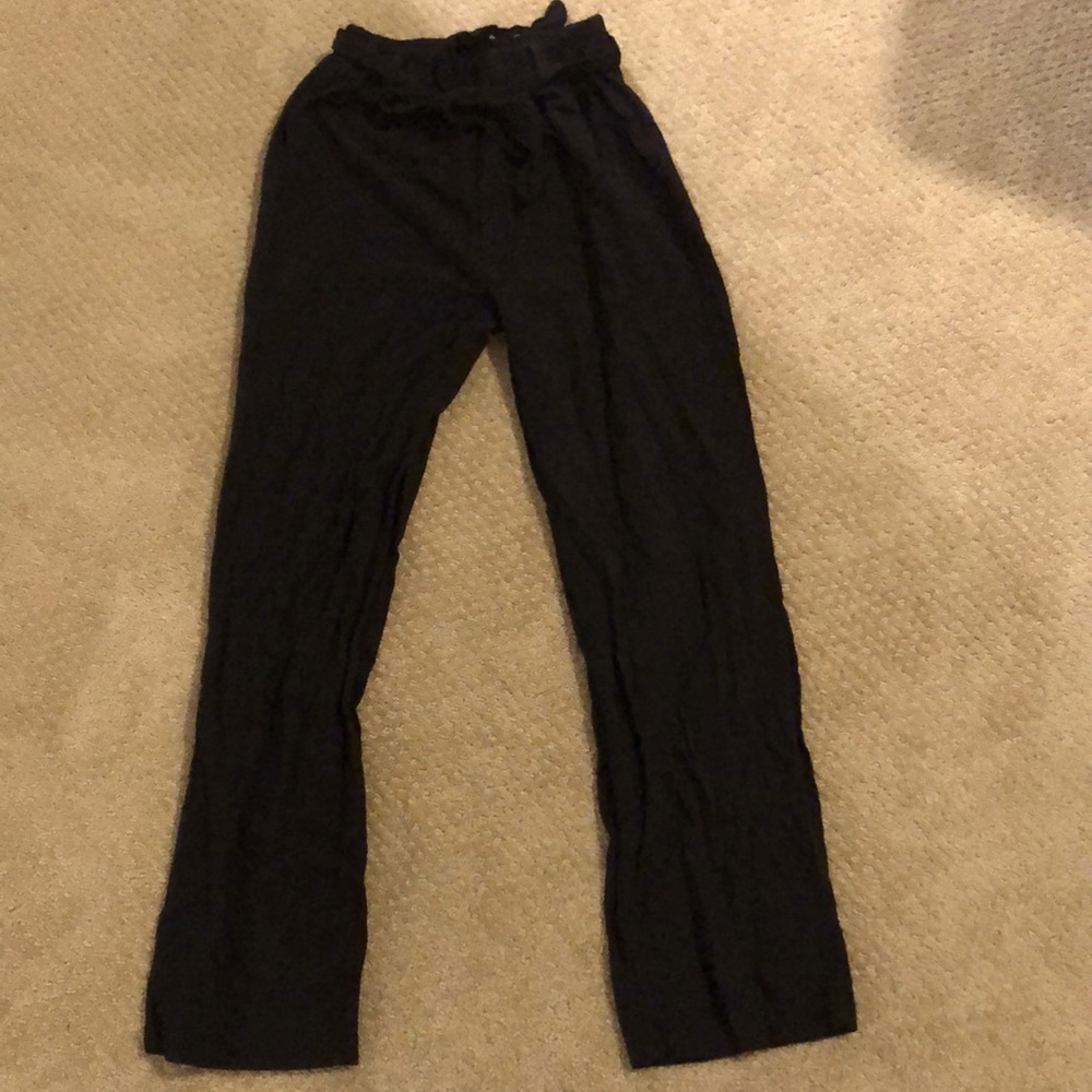 Wide leg linen pants